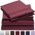 1500 thread count egyptian cotton brushed microfiber bed bedding sheets set